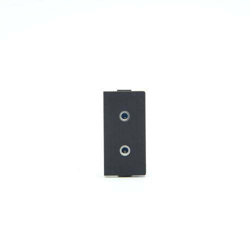 Z-Switch 2xJack aljzat (3,5) (1/2-es alkatrész) Fekete