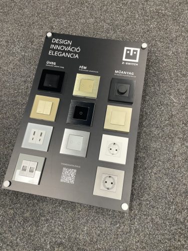 Z-Switch bemutató fal, display