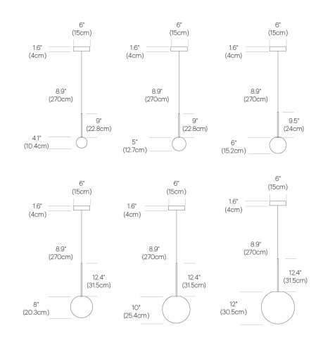 Pablo Bola Sphere Pendant 5