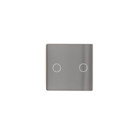 Z-Switch 2-es (2G) kis üveg kapcsoló panel Szürke