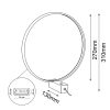AGARO G - 27 cm - 3K - fekete - one step switch