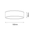 TOTTORI IL N – śr. 10 cm – 3K – fehér – IP