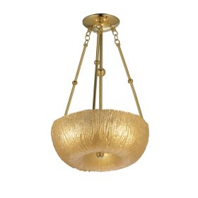 BUTTON ampla 45 cm - gold glass- polished brass