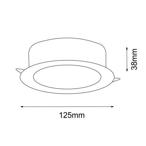 TOTTORI IL W – śr. 10 cm – 4K – fehér – IP