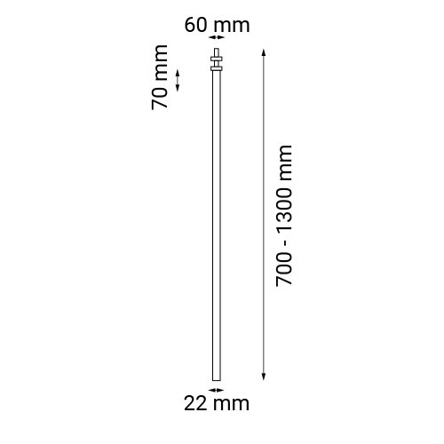 alha T 90 CM - polished brass