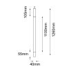 GARDEN - NATSU - 120 cm antracyt