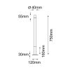 GARDEN - NATSU 2 - 75cm - antracyt
