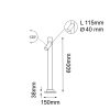 GARDEN - GOSEN - 60 cm antracyt