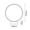 GARDEN - ABIRA - 57cm - 3K -antracyt