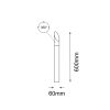 GARDEN - SAGA - 60 cm antracyt