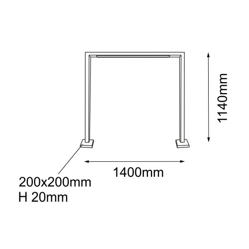 GARDEN - TAKETA - 1400x1140 mm antracyt
