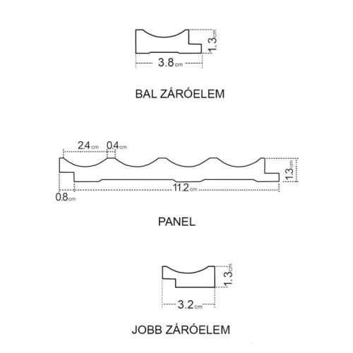 ONDA Grey falpanel