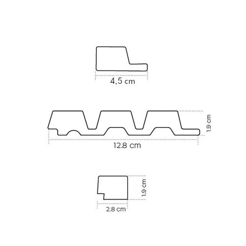 MARTEL Grey/Black jobbos végzáró