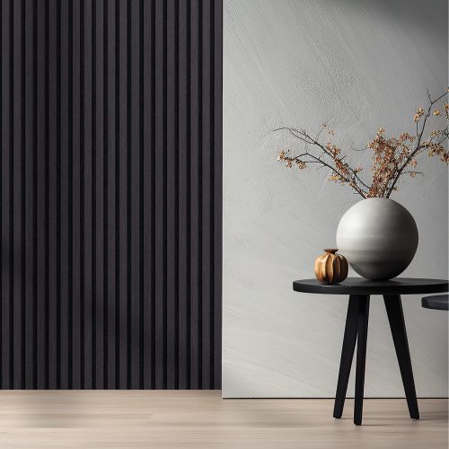 COLETTE Dark Wood/Black akusztikus falpanel