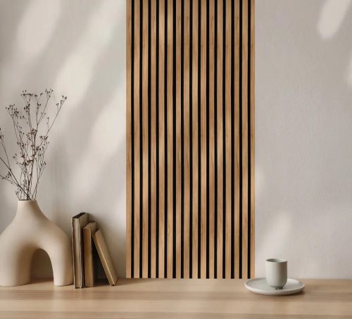 COLETTE Oak Honey/Black akusztikus falpanel