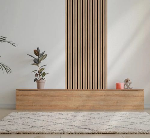 COLETTE Oak Natural/Black akusztikus falpanel