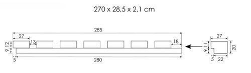 Veneer Light Oak akusztikus falpanel