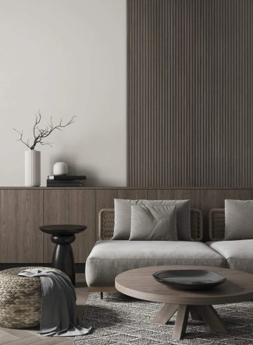 Veneer Walnut akusztikus falpanel