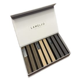 LAMELIO Veneer akusztikus panel bemutató doboz