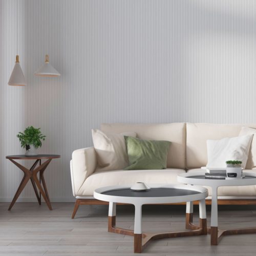 Hajlítható bordázott panel matt fehér