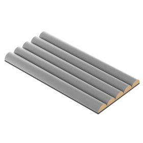 Hajlítható bordázott panel szürke