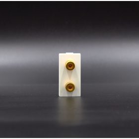   Z-Switch Hangszóró aljzat 2es Sztereó (1/2es alkatrész) Fehér